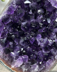 Natural Uruguayan Amethyst Geode with Green Jasper Shell - MWS2932