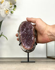 Uruguayan Amethyst Cluster on Metal Stand - MWS2860