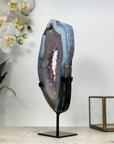 Blue Agate & Amethyst Stone Portal Geode - MWS1950