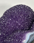XXL Amethyst & Blue Banded Agate Centerpiece - CBP1171