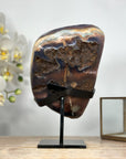 AAA Grade Natural Amethyst Cluster with Metal Stand - MWS1935