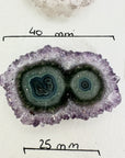 Amethyst, Quartz Agate & Green Jasper Stalactite Slices Wholesale Flat - Ideal for Pendants - STS0026