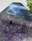 Natural Amethyst & Blue Agate Stone Tower - STP0183