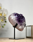 Uruguayan Amethyst Stone Heart Carving - HST0256