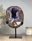 Beautiful Amethyst Geode with unique Quartz Shell - MWS1729