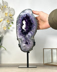 Uruguayan Amethyst Geode Portal - Stand Included - MWS2570