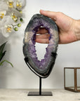 Large Stunning Amethyst Geode Slice, Crystal Portal - MWS1952