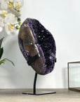 Premium Qualuty Amethyst Geode with Handmade Metallic Stand - MWS2437