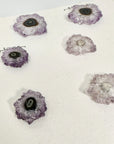 Genuine Amethyst & Agate Stalactite Slices Flat - Perfect for Crafting Unique Jewelry - STS0062