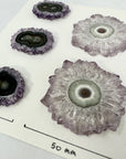 Stunning Amethyst Stalactite Slices for Jewelers - Wholesale Bulk Pack - STS0034
