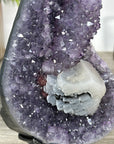 Amethyst Crystal Cluster with Calcite Formation – Elegant Natural Statement Décor Piece - MWS2419