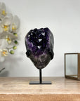 Top Grade Amethyst Crystal - Metal Stand included - MWS1825