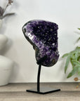 Deep Purple Natural Amethyst Geode with Stand - MWS3232