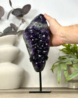 Natural Amethyst Specime from Uruguay - Stand Included - MWS3173