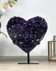 Deep Purple Natural Amethyst Stone Heart - HST0287