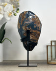 Uruguayan Amethyst & Agate Crystal on Metallic Stand - MWS2206