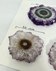 Wholesale Amethyst Stalactite Slices for Jewelry Making - Bulk Flat Set - STS0039