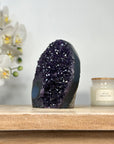 Deep Purple Amethyst Cathedral with Agate Inclusion - CBP1117