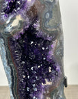 Deep Purple Amethyst Crystal Formation with Metal Stand - MWS2316