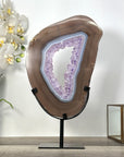 Amethyst & Agate Geode Slice with Stand - MWS2668