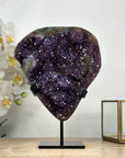 Unique Natural Amethyst & Green Jasper Crystal Cluster - MWS1981