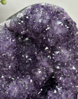 Natural Uruguayan Amethyst Crystal Formation with Stand
