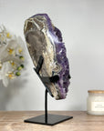 Natural Amethyst Geode with Beautiful Calcite Formation - MWS1350
