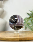 Amethyst & Agate Sphere Geode with Druzy Cavity - SPH0229