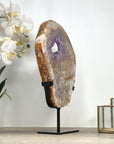 XXL Amethyst & Quartz Geode Slice Portal, Stand included - MWS2334