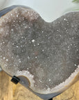 Agate & Quartz Uruguayan Crystal Heart - HST0353