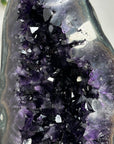 Large Deep Purple Amethyst Geode on Metal Stand – Statement Crystal for Home Décor - MWS2537