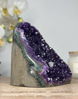 A grade Amethyst Cathedral with Calcite Crystal inclusion and Jasper Shell - CBP1093