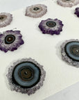 Natural Amerhyst Stalactite Slices Wholesale Flat - Ideal for Pendants - STS0036