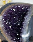 Top Grade Natural Amethyst Geode with Blue Agate Shell - MWS1907
