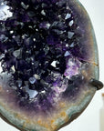 Natural Amethyst & Green Japer Geode - MWS1460