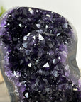 A grade Amethyst Crystal Geode with Metallic Stand - MWS2427