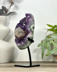 Uruguayan Amethyst Cluster with Calcite Formation and Jasper Shell - MWS3204
