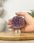 Uruguayan Amethyst Druzy Sphere Geode - SPH0228