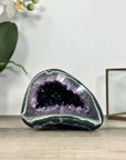 Amethyst & Green Jasper Stone Geode from Uruguay - STGE0016