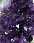 Large Amethyst Cluster on Metal Stand with Super Shinny Crystals - MWS2736