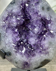 Natural Uruguayan Amethyst Geode on Metal Stand - MWS3331