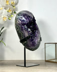 Natural Amethyst Geode with Large Deep Purple Crystals - MWS2484