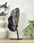 Amethyst CrystalStatemen Piece on Metal Stand - MWS3196