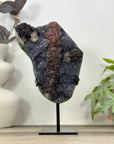 Unique Natural Amethyst, Calcite & Hematite Crystal Specimen - MWS3188