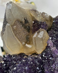 Unique Collector Grade Calcite Specimen on Amethyst Matrix - MWS0452