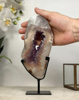 Beautiful Amethyst & Quartz Stone Portal with handmade Stand - MWS1945