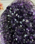 Deep Purple Amethyst Geode on Metal Stand from Uruguay - MWS2756
