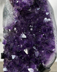 Large Amethyst Cluster on Metal Stand with Super Shinny Crystals - MWS2736