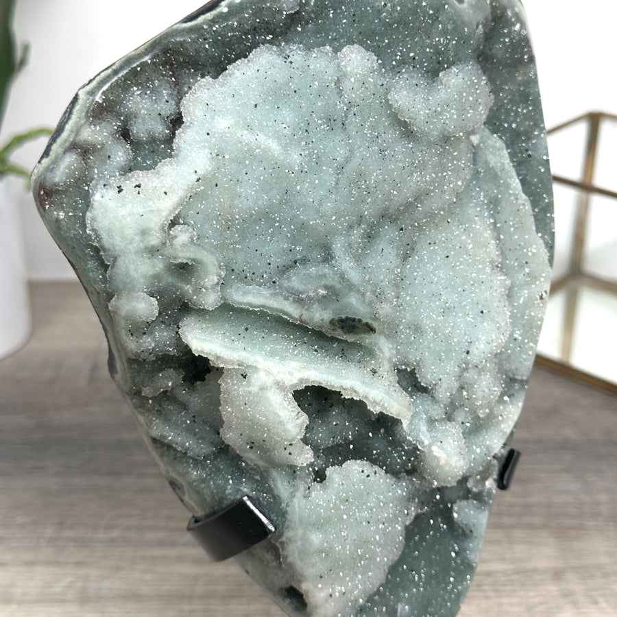 Collection Grade Natural Green Quartz Druzzy Specimen - MWS2516