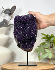 Top Quality Uruguayan Amethyst Specimen on Metal Stand - MWS3122